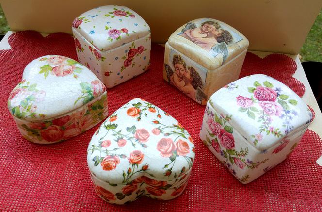 Szkatułki Decoupage