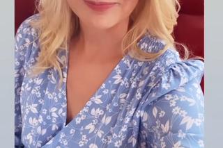 M jak miłość. Jagoda (Katarzyna Kołeczek) na planie