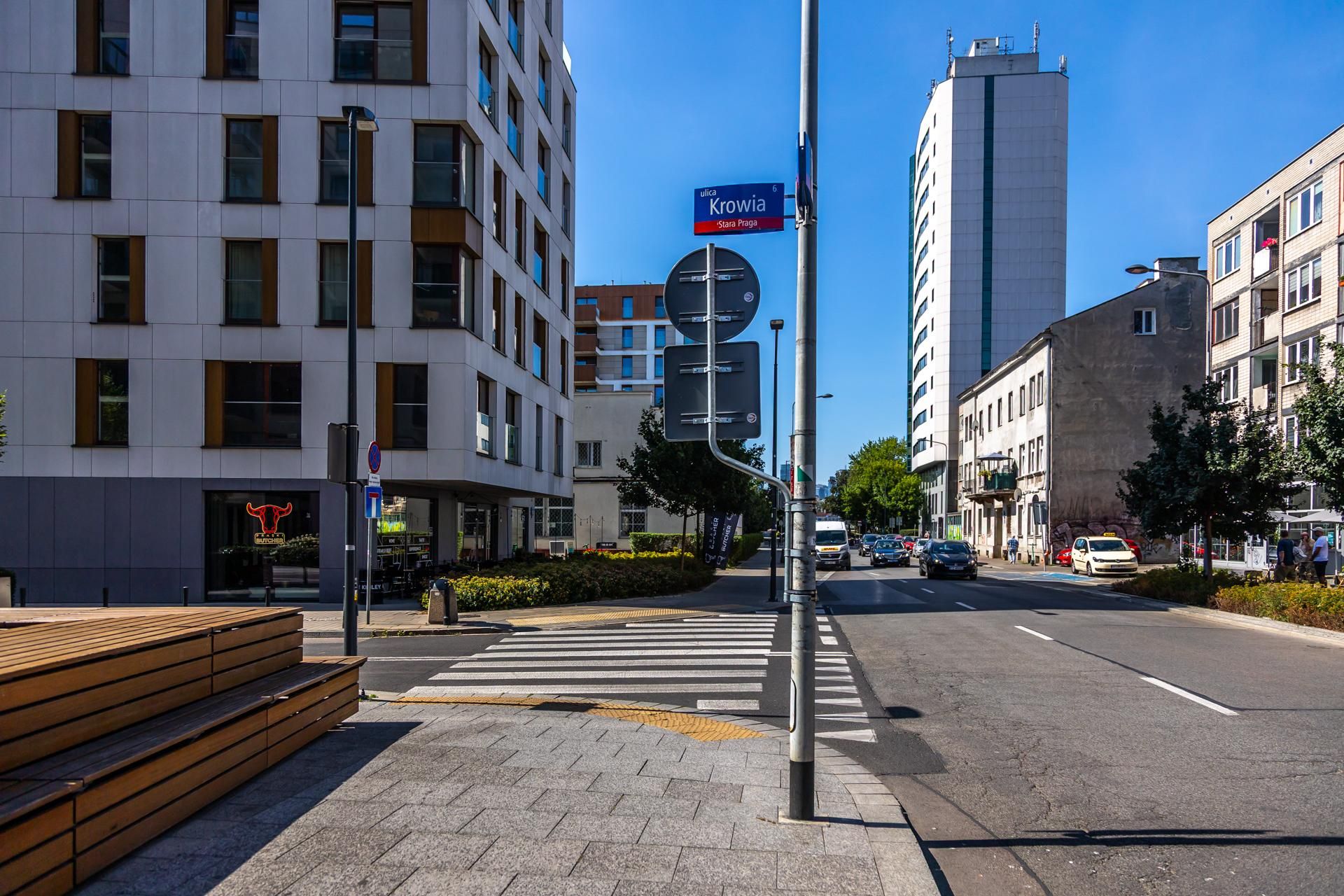 Ulica Okrzei w Warszawie przed przebudową