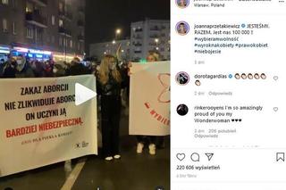 Joanna Przetakiewicz protestuje