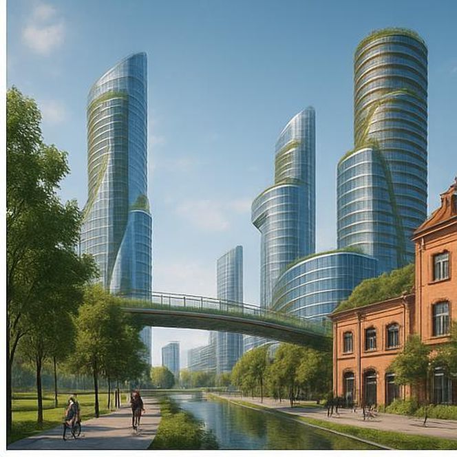 Poznań w 2040 roku według sztucznej inteligencji 