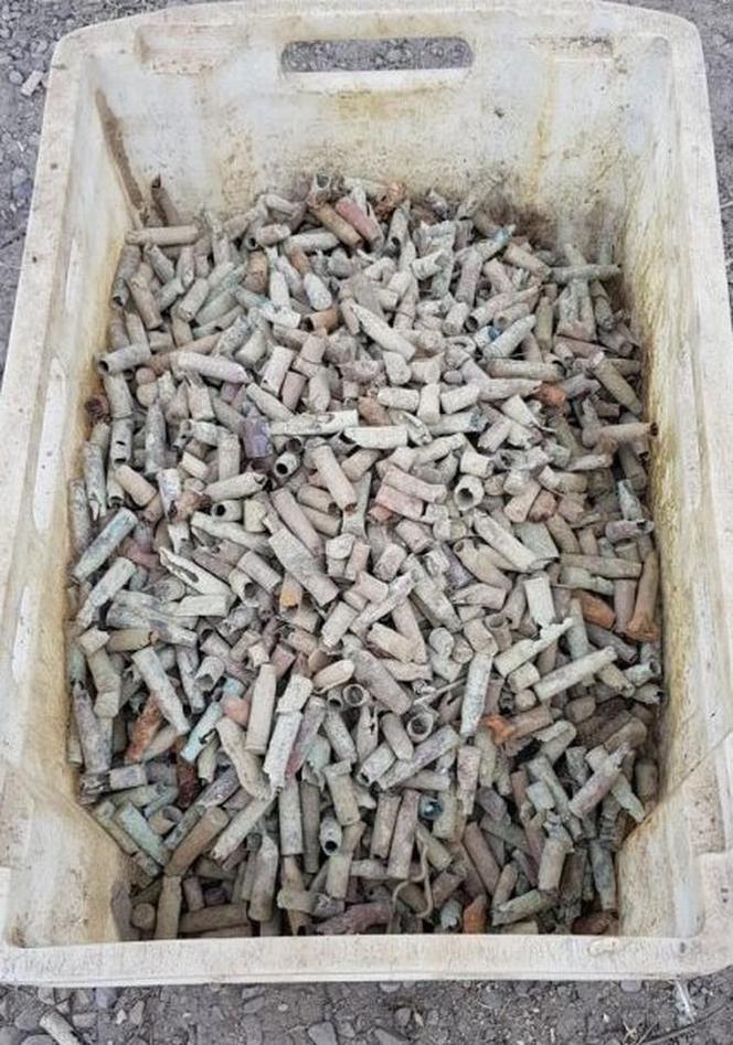 Powojenne niewybuchy w miejscowości Żerdenka (pow. leski)