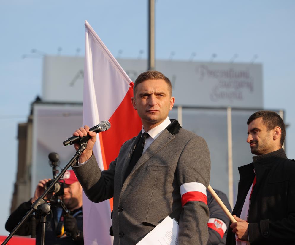 Robert Bąkiewicz na Marszu Niepodległości