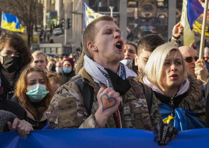 Demonstracje w Kijowie przeciw wojnie 