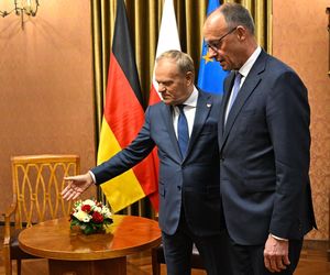 Premier Donald Tusk oraz kanclerz Niemiec Friedrich Merz 
