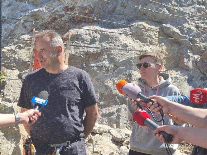 Na Kadzielni powstała pierwsza w Polsce Via Ferrata