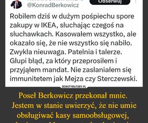 Konrad Berkowicz i zakupy w IKEI. Najlepsze memy internautów