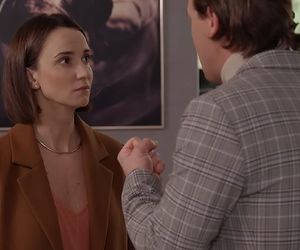 Pierwsza miłość odc. 3970. Remigiusz Reterski (Stefan Pawłowski), Melka (Ewa Jakubowicz)