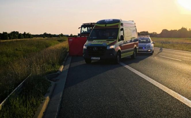 śmierć motocyklisty na A2