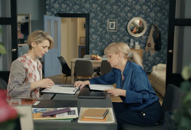 Barwy szczęścia odc. 3196. Małgorzata (Adrianna Biedrzyńska), Malwina (Joanna Gleń)