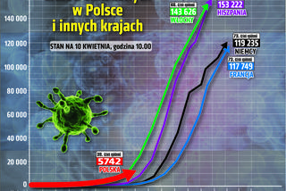 Koronawirus - 10.04.2020 - zobacz najnowsze wykresy