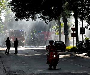 Pożar busa w centrum Lublina. Gaśnice samochodowe nic nie dały