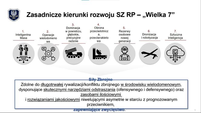 Zasadnicze kierunki rozwoju SZ RP – „Wielka 7” 