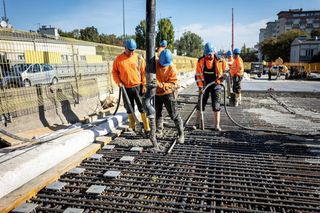 Południowy wiadukt Trasy Łazienkowskiej (październik 2025)