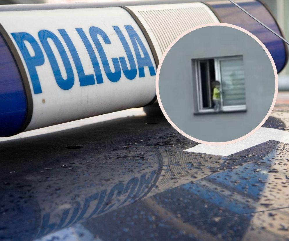 1,5-roczne dziecko chodziło po parapecie. Chłopiec wyszedł przez okno na trzecim piętrze 