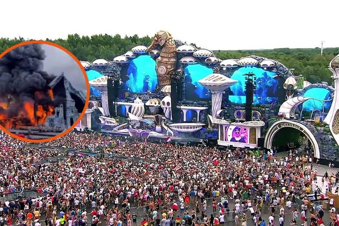 Wielki pożar na scenie głównej festiwalu Tomorrowland. Trwa akcja gaśnicza [ZDJĘCIA]