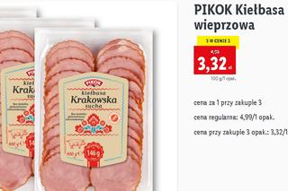 Krakowska sucha wieprzowa Pikok w cenie 3,32 zł/100 g