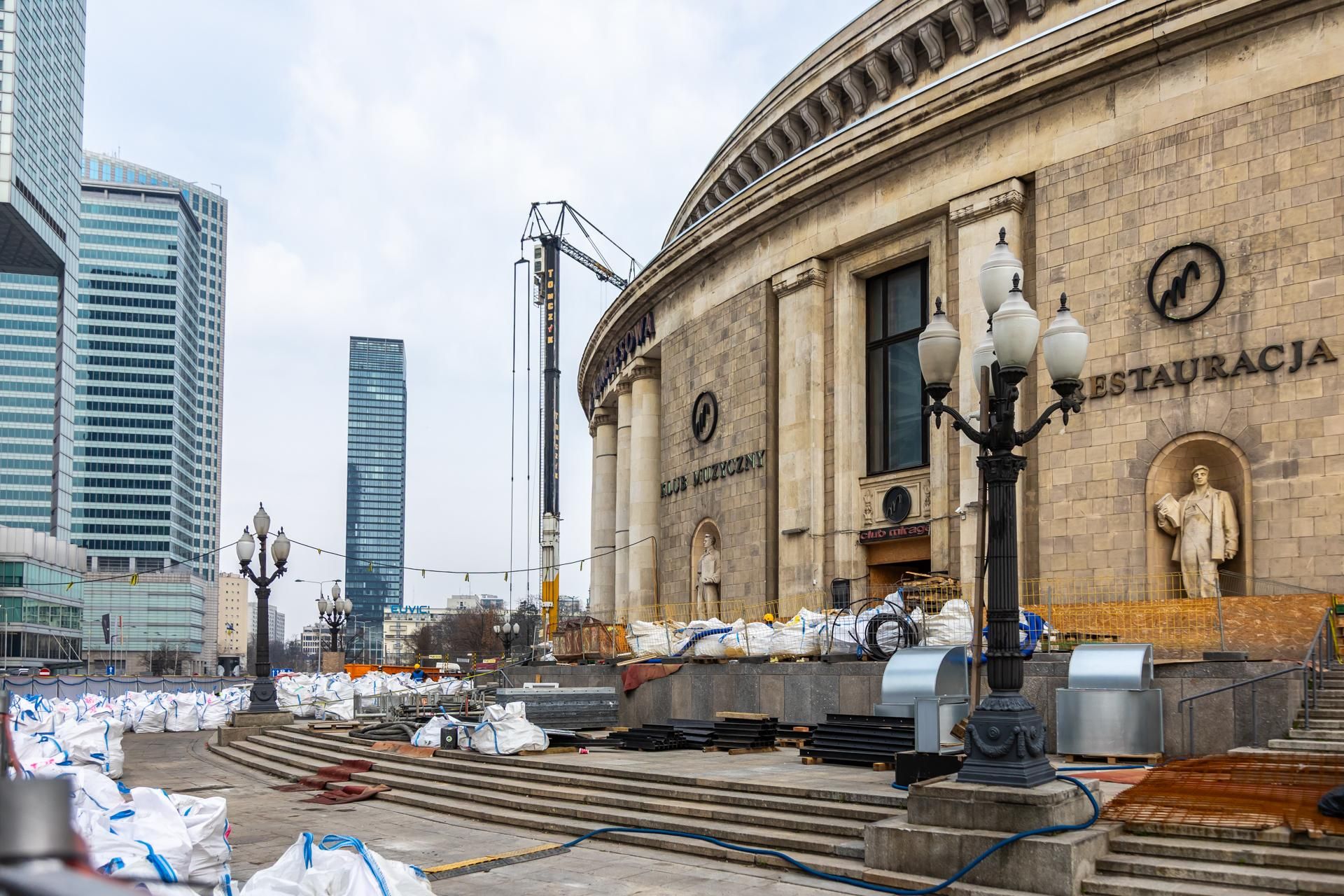 Sala Kongresowa w Warszawie - remont ma się zakończyć w 2026 roku