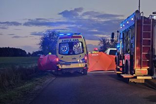 Śmiertelny wypadek na szosie Gniezno - Czerniejewo w Gębarzewie, skuter uderzył w busa