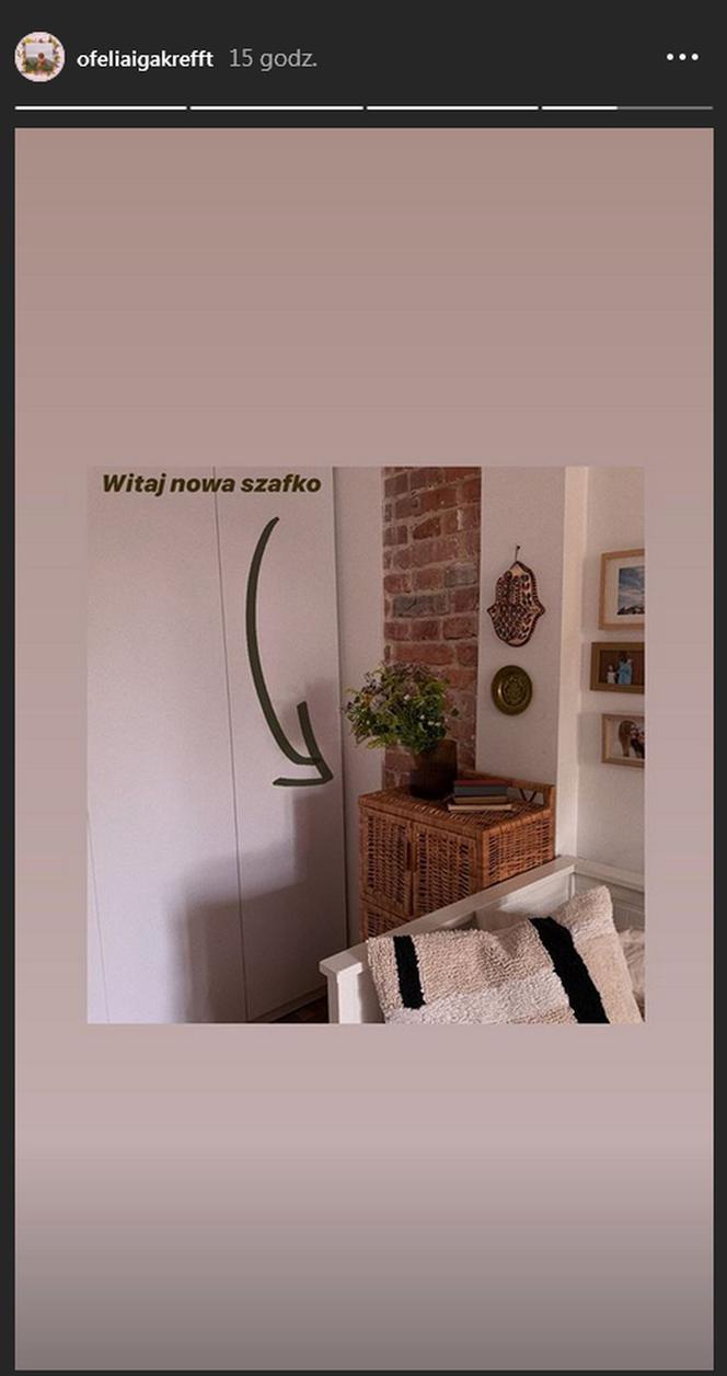 Iga Krefft (Ula z M jak miłość) na Instagramie pokazała mieszkanie