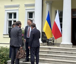 Radosław Sikorski przyjął delegację z Ukrainy w Chobielinie