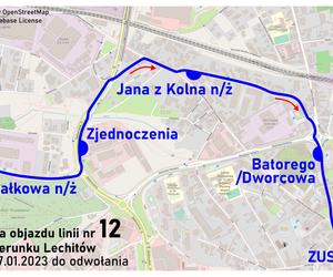 Zmiany w kursowaniu MZK w Zielonej Górze, styczeń 2023