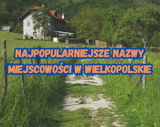 Najpopularniejsze nazwy miejscowości w Wielkopolskie