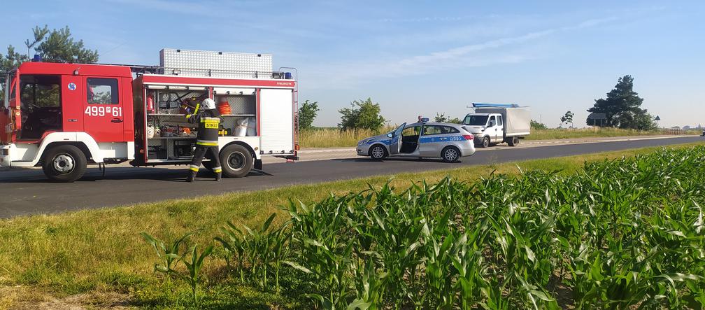 Zderzenie trzech pojazdów pod Krotoszynem. Poszkodowana matka z dwójką dzieci!