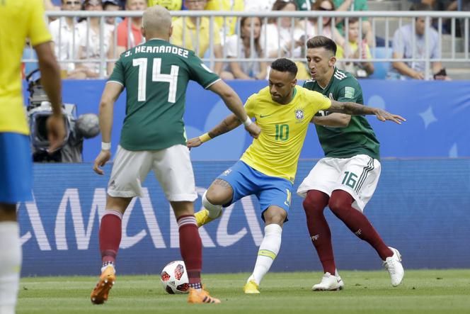 1/8 MŚ Rosja 2018: Brazylia-Meksyk: Neymar i Javier Hernandez