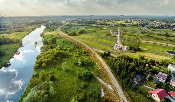 Budowa gazociągu Oświęcim - Tworzeń