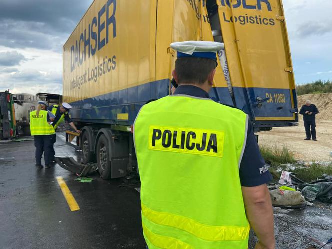 Wypadek na DK1 w Bogusławicach
