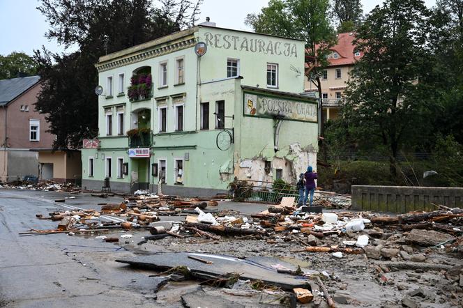 Lądek Zdrój po przejściu fali