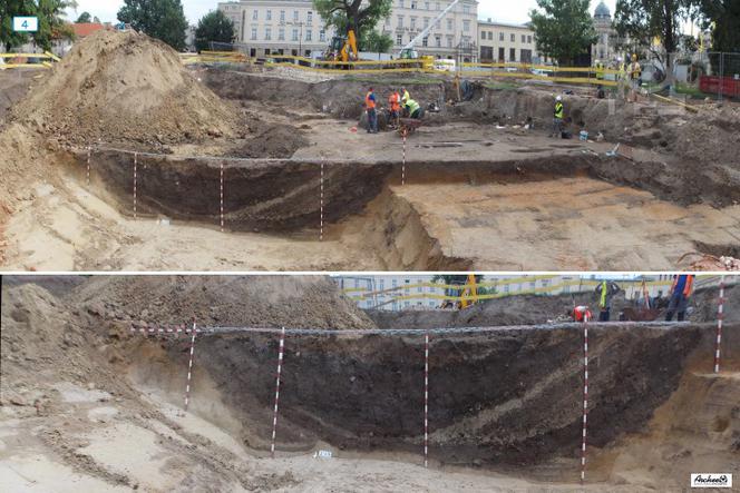 Zdjęcia z prac prowadzonych na Placu Litewskim