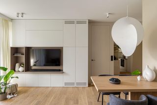 Beżowe mieszkanie na Mokotowie