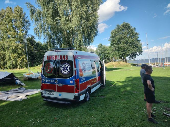 27-latek tonął w jeziorze Goczałkowickim