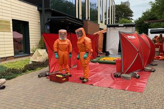 Alarm biologiczny na Uniwersytecie Łódzkim. Spokojnie! To tylko ćwiczenia