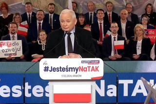 Kaczyński ostro na konwencji PiS w Krakowie. Obecna władza nie reprezentuje polskich interesów