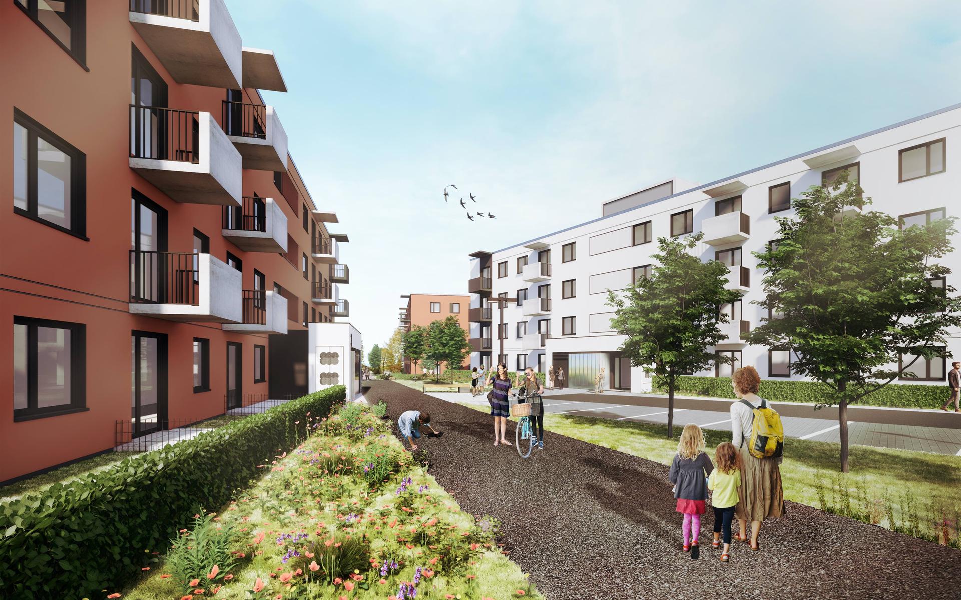 Mieszkanie Plus Toruń: pierwsze osiedle z prefabrykatów w ramach  programu Mieszkanie Plus od  S.A.M.I Architekci