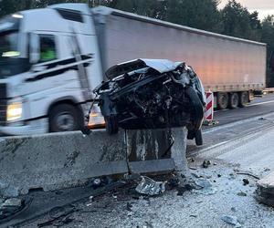 Wypadek na A4 w Katowicach