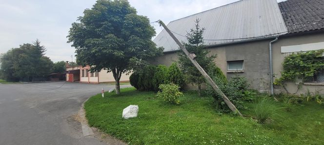 Skosił kombajnem… słupy telefoniczne. Policjanci z Gostynia ustalili sprawcę