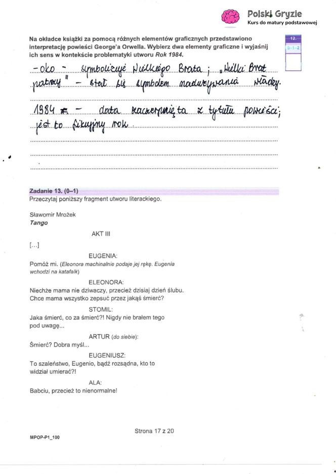 Matura 2025: polski 5.05.2025. Arkusze CKE i odpowiedzi. Poziom podstawowy 1 i 2 część [Formuła 2023]