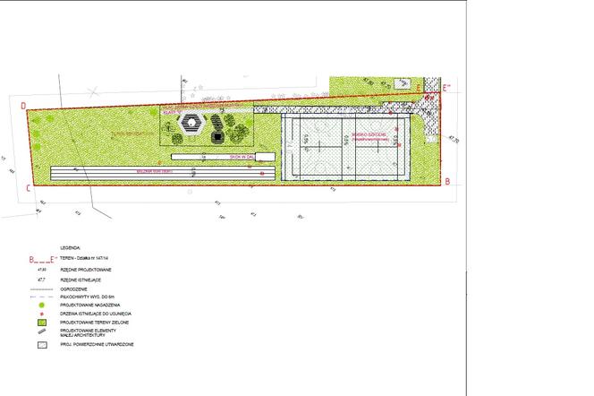 Projekt stadionu w Kunowicach