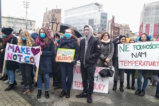 Setki młodych ludzi na ulicach Katowic! Protest klimatyczny na rynku [ZDJĘCIA]