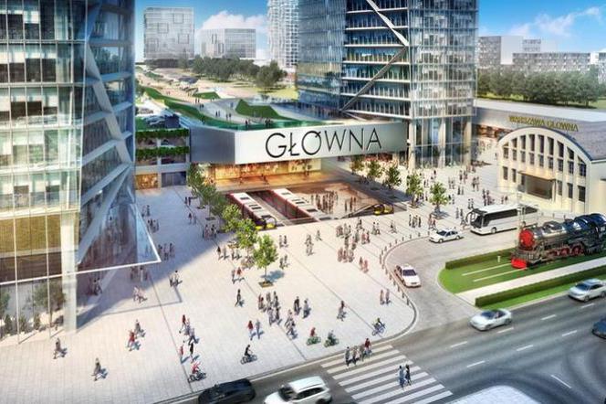 Wstępna koncepcja projektu dworca Warszawa Główna 