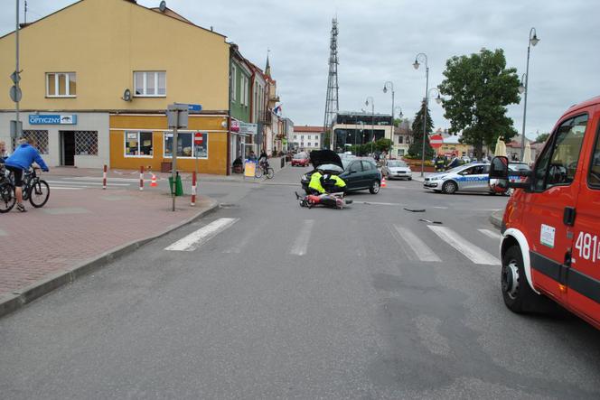 Lubaczów: Zderzenie motocykla z peugeotem. Dwie osoby ranne