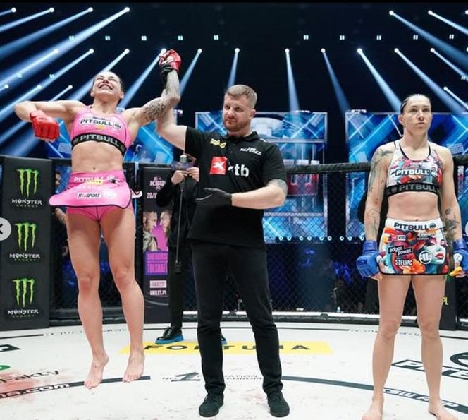 Laura Grzyb przed i po walce na KSW