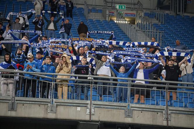 Kibice na meczu Lech Poznań - Stal Mielec