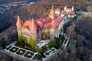 Zawalił się fragment muru przy Zamku Książ w Wałbrzychu