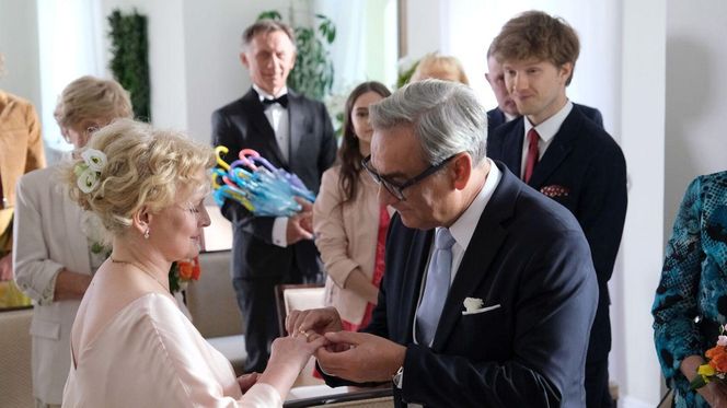 	M jak miłość odc. 1836. Marta (Dominika Ostałowska), Jacek Milecki (Robert Gonera), Łukasz (Jakub Józefowicz)