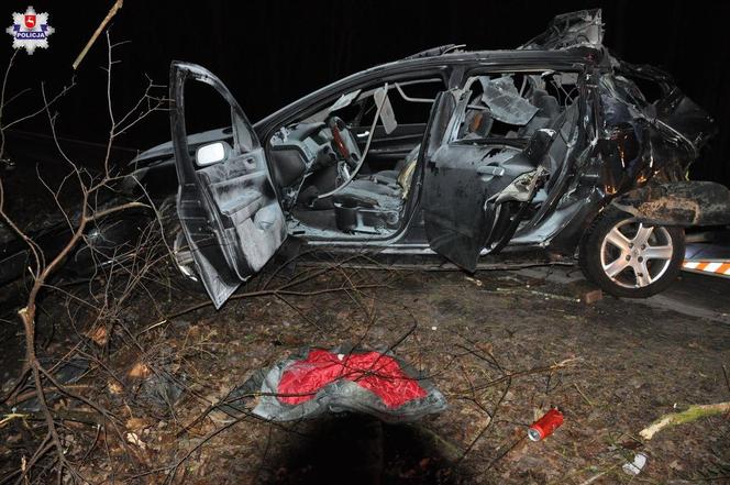 Tragiczny wypadek w Lublinie. Pijany kierowca roztrzaskał peugeota [17.02.2024]